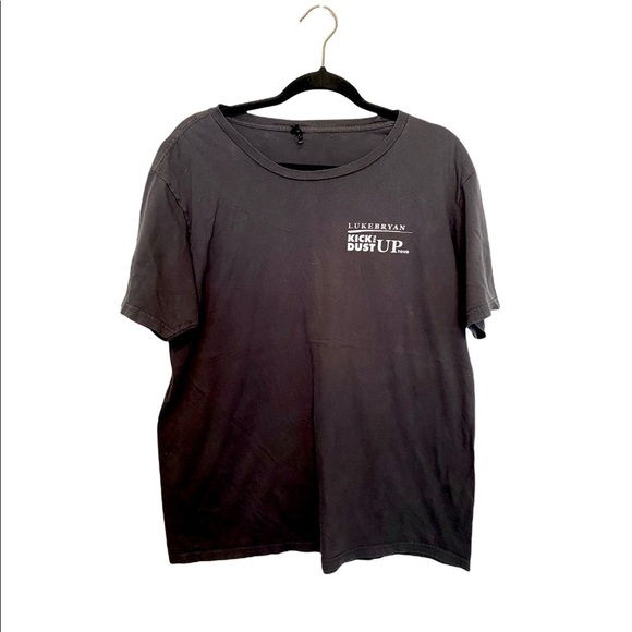 Luke Bryan Kick The Dust Up Tour Band Tee Gray Tshirt - Picture 1 of 8